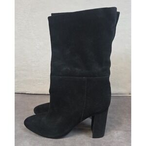 Chinese Laundry Women's Mid Calf Black Suede Boots Size 8.5 KNJ-003